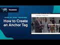 How to Set Up Same Page Navigation Links Using Anchor Tags | 2021 Tutorial