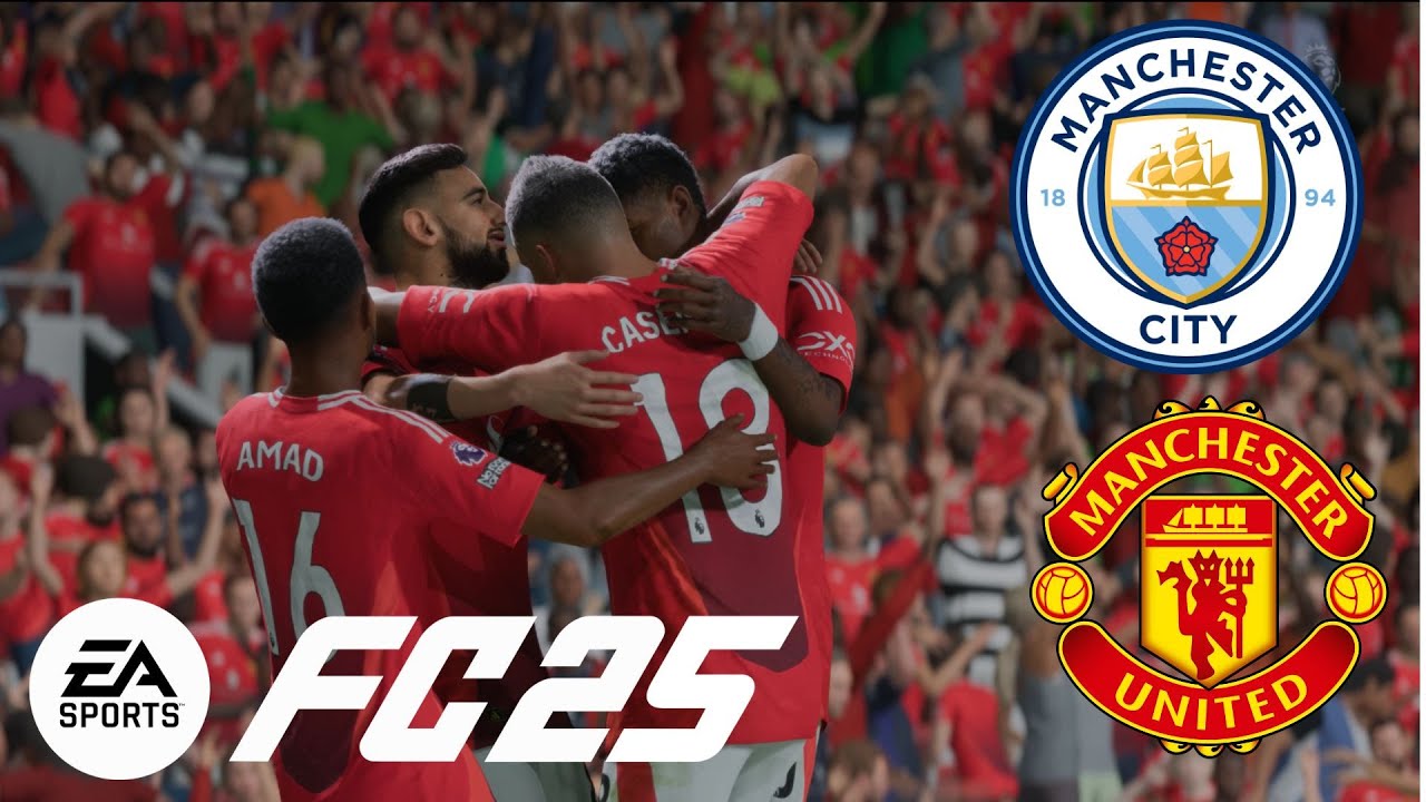 MANCHESTER UNITED VS MANCHESTER CITY | FC25 | PC GAMEPLAY - YouTube