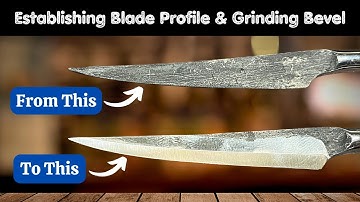{Pt 3/5} How To Make A Turning Sloyd Knife - Nic Westermann (Establishing Profile & Grinding Bevel)