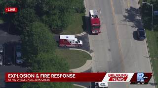 Emergency crews respond to reported explosion at Oak Creek business Emergency crews respond to reported explosion at Oak Creek business
