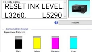 How to Reset Ink Level Epson Eco Tank L 3260  Printer