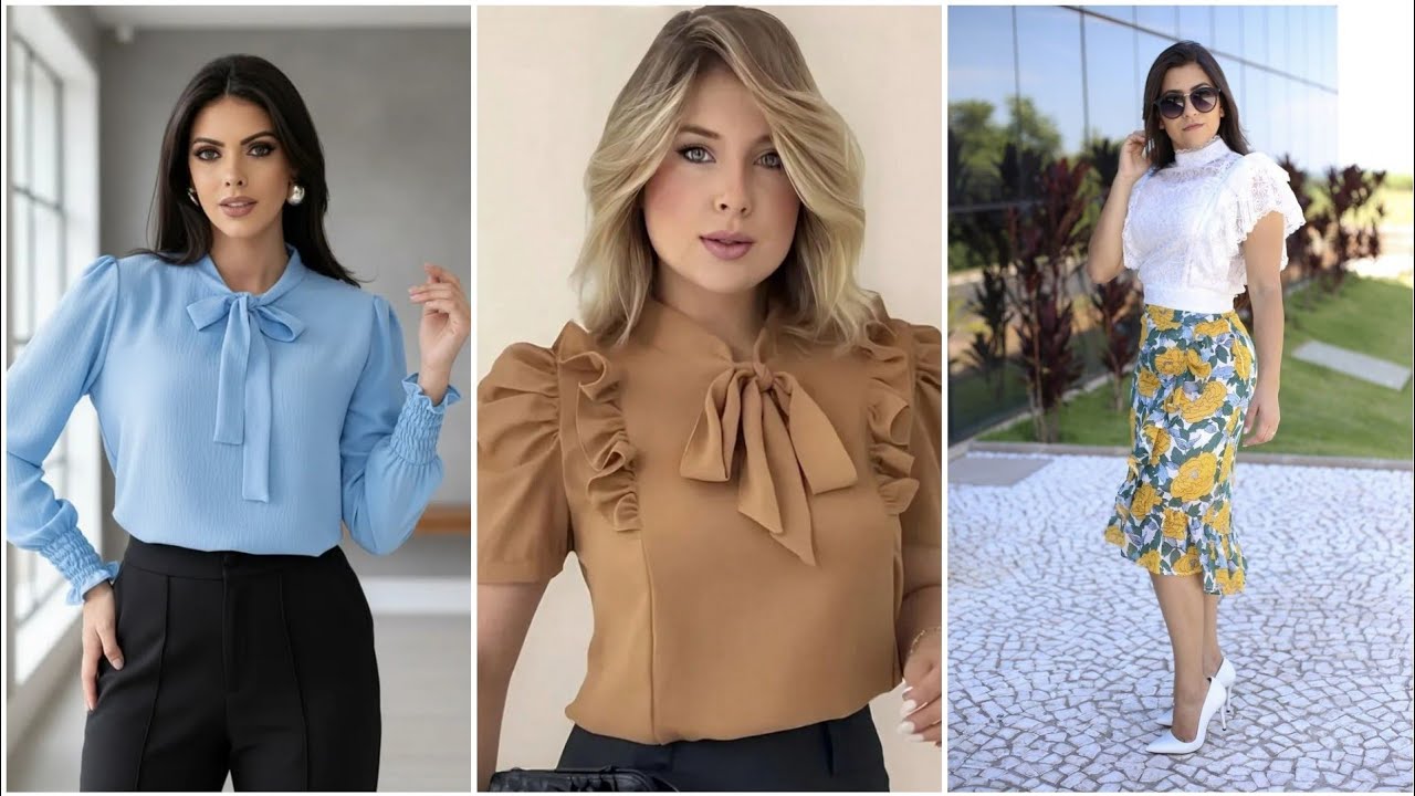 Fashion 2026 PRETTY BLOUSES 100 Ideas for pretty blouses Casual MODELS 25/26 #fashion #shirts #style