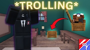 Trolling NOOBS in Murderers VS Sheriffs Duels (the coffin emote is crazy 😭)