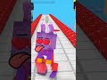 Rabbit PRINCE Rush With Jax and Pomni Run Challenge #minecraft #theamazingdigitalcircus #funnyshorts