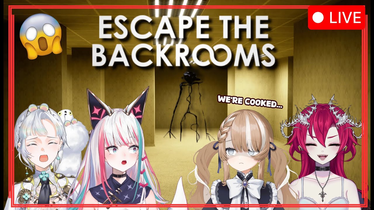 【Escape the Backrooms】I don't know, we might be cooked gang - YouTube