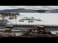 Строительство нового автомобильного моста через реку Сок / март 2021 г./ Самара / Russia