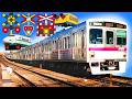 【電車】おもしろい踏切 信号 Funny railroad crossings and trains 京王線7000系
