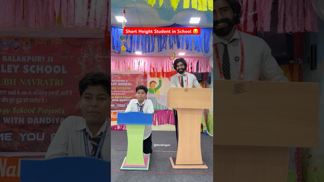Short Height Student in School 😂 #shorts #ytshorts #shortheight #comedy #teratrigun