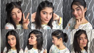 7 Easy Hairstyle | Hairstyles for Short Hair | Part 1