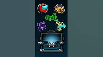 All 25 key chest rewards in Geometry Dash! #geometrydash #geometrydashicons