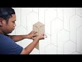 3d wall painting monolith  3d wall decoration design  cat dinding kamar 3d  tutorial