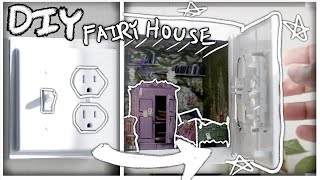 HIDDEN FAIRY HOUSE IN A LIGHTSWITCH DIY DIORAMA | Renter friendly ‍♀