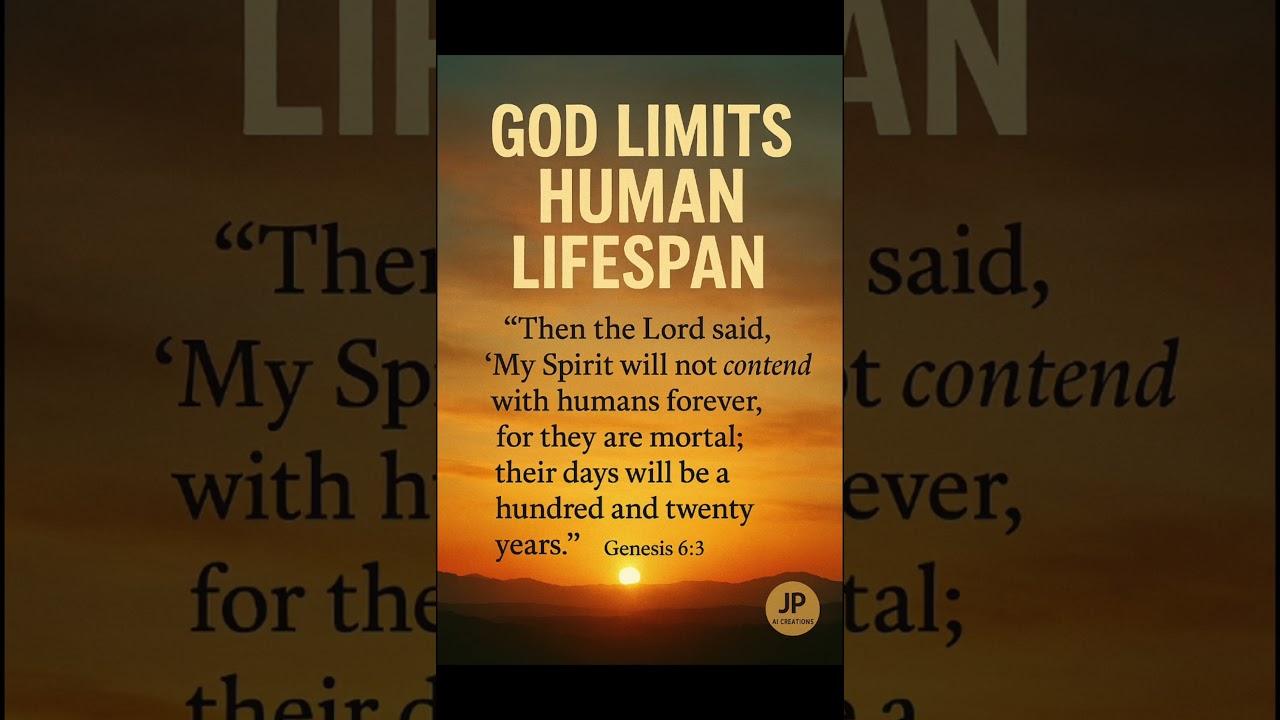 ⚖️ Genesis 6:3 | God Limits Human Lifespan