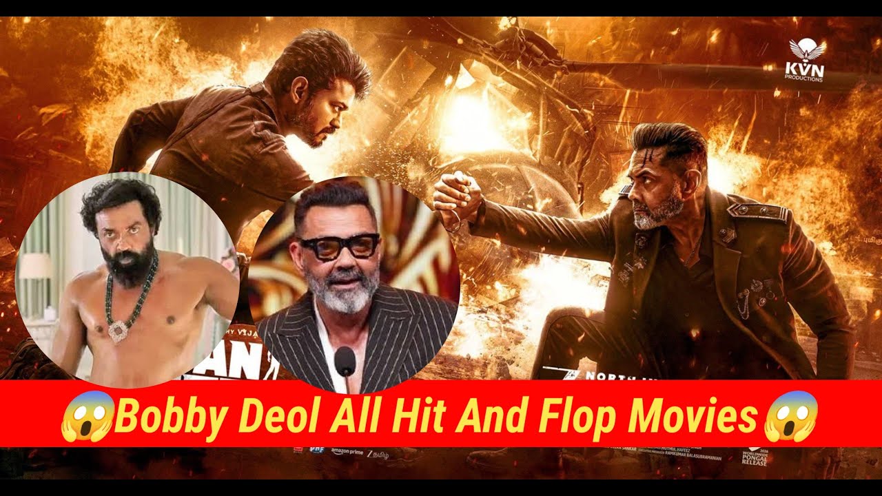 Bobby Deol All Hit And Flop Movies 😱 Jana Nayagan Bobby Deol, Vijay Thalapathy Full hd Hindi Movie😱