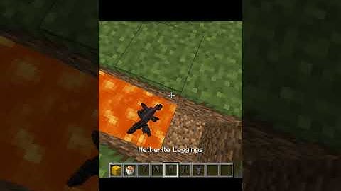 What if you throw a yellow shulker box with netherite into the lava? / #shorts