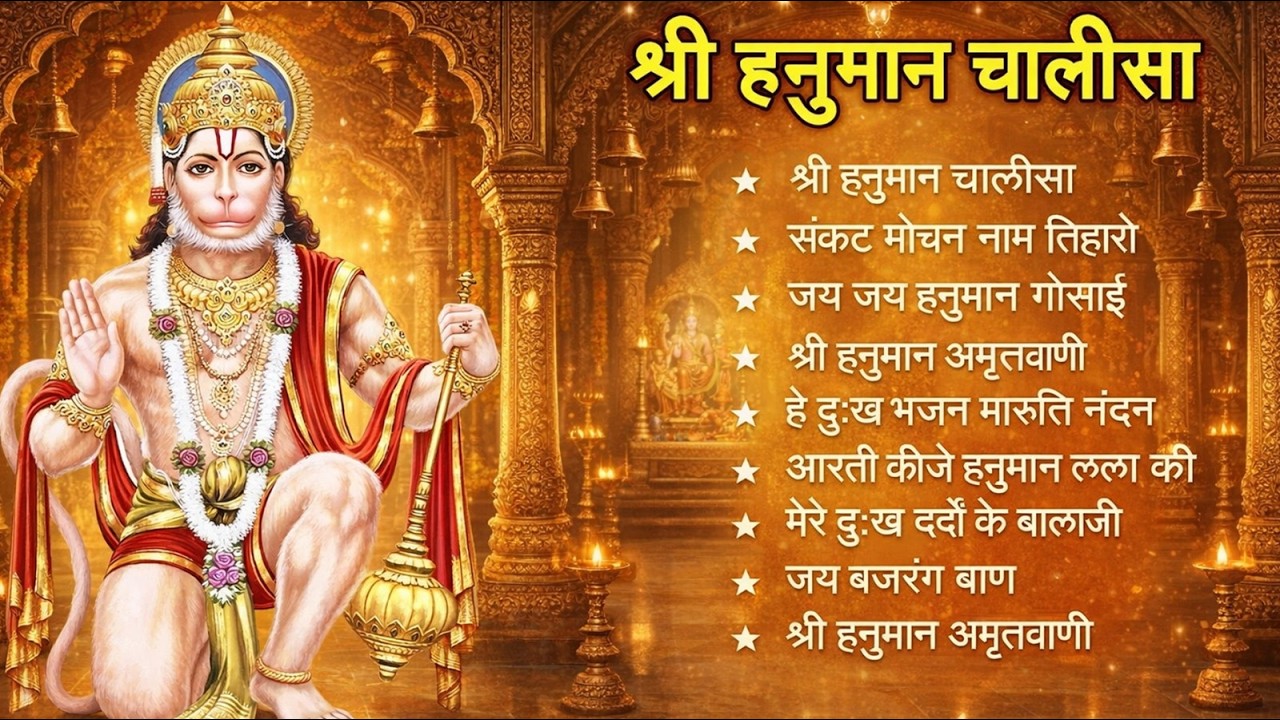 श्री हनुमान चालीसा 🌺🙏 shree hanuman chalisa original video 🙏🌺 gulshan kumar hariharan full hd