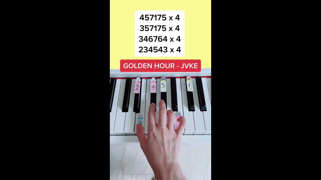 Golden Hour - JVKE (Piano Tutorial) #goldenhour #goldenhourjvke #pianotutorial #jvke
