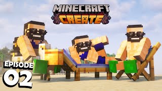 The BEACH BOYS in Create Mod SMP 🏖️ | Create-O-Holics EP2