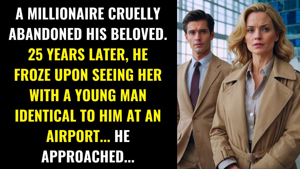 MILLIONAIRE ABANDONS HIS BELOVED: REUNITES WITH A YOUNG MAN IDENTICAL TO HIM 25 YEARS LATER...