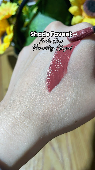 Warna favorit Make over Powerstay Glazed #makeover #lipcream #lipstick