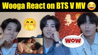 Wooga Squad Reaction on Taehyung FRI(END)S Music Video in Hindi 😂 #bts