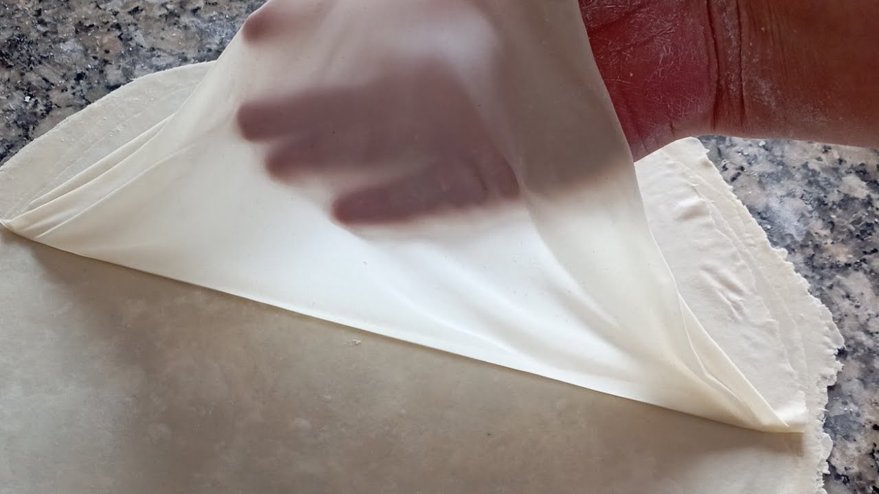 عجينة الفيلو ناجحة من المرة الاولى 🥳🎊🥳 pate filo في المنزل spécial ramadan 🌙{{{{ولكن ⁉️‼️🚫}}}}