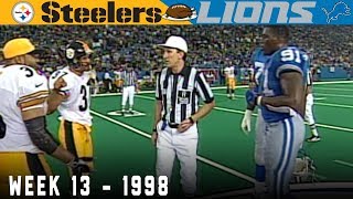 The Phil Luckett Coin Toss Fiasco! (Steelers vs. Lions, 1998) | NFL Vault Highlights