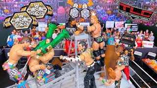 DX vs Hardy Boyz vs Usos vs Young Bucks - TLC Action Figure Match! Hardcore Tag Team Championship!