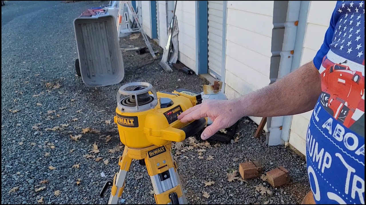 Dewalt Rotating Laser Level set-up 