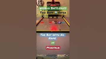 The Bot With No Name vs Minotaur  Two Bots 🤖 Enter  #hexbugbattlebots #hexbugvideos #battlebots