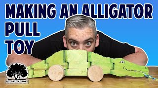 Making An Alligator Pull Toy // Wooden Toy
