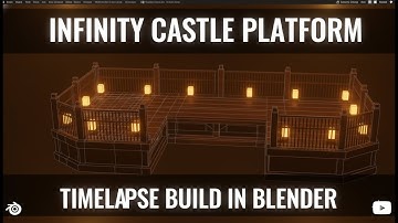 Infinity Castle Platform | Timelapse Build in Blender