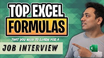 Top 25 Excel Formulas for Job Interview | Excel Tutorial