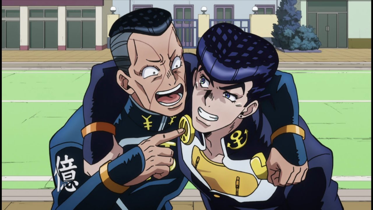 Картинки по запросу okuyasu and josuke. 