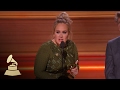 Adele Wins Record Of The Year | Acceptance Speech | 59th GRAMMYs