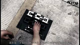 Installation Video of Door Hinge Step Foot Peg Metal Folding Foot Pedal for Jeep Wrangler