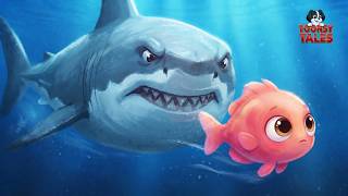 Little Fish and Shark 🐟🦈| Animated Story for Kids 🌊