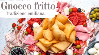 Gnocco fritto, lievitato fritto perfetto come aperitivo o antipasto da servire con salumi e formaggi