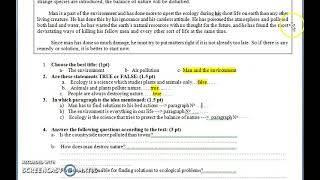 اختبار الثلاثي الثالث انجليزية السنة الأولى ثانوي علمي وآداب.. الوحدة back to nature