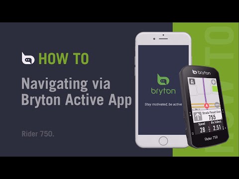 Bryton Rider 750 | Navigating via Bryton Active app