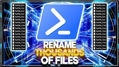 Automatically Renaming Hundreds of Files in Windows