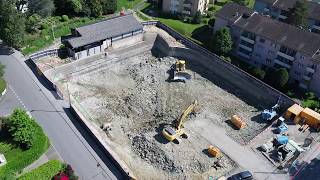 Aregger Ag - Tiefbau - Wesemlin, Luzern Drohnenflug