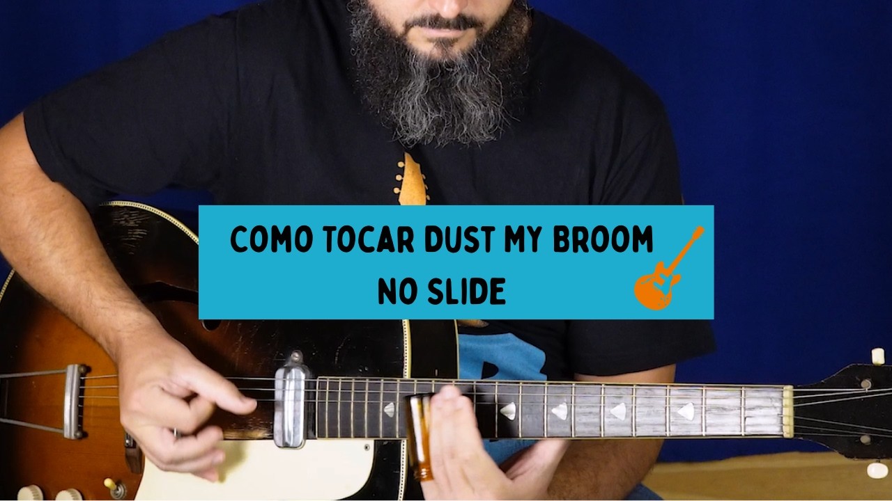 Como Tocar Dust My Broom no Slide - Elmore James em Ré Aberto (Open D)