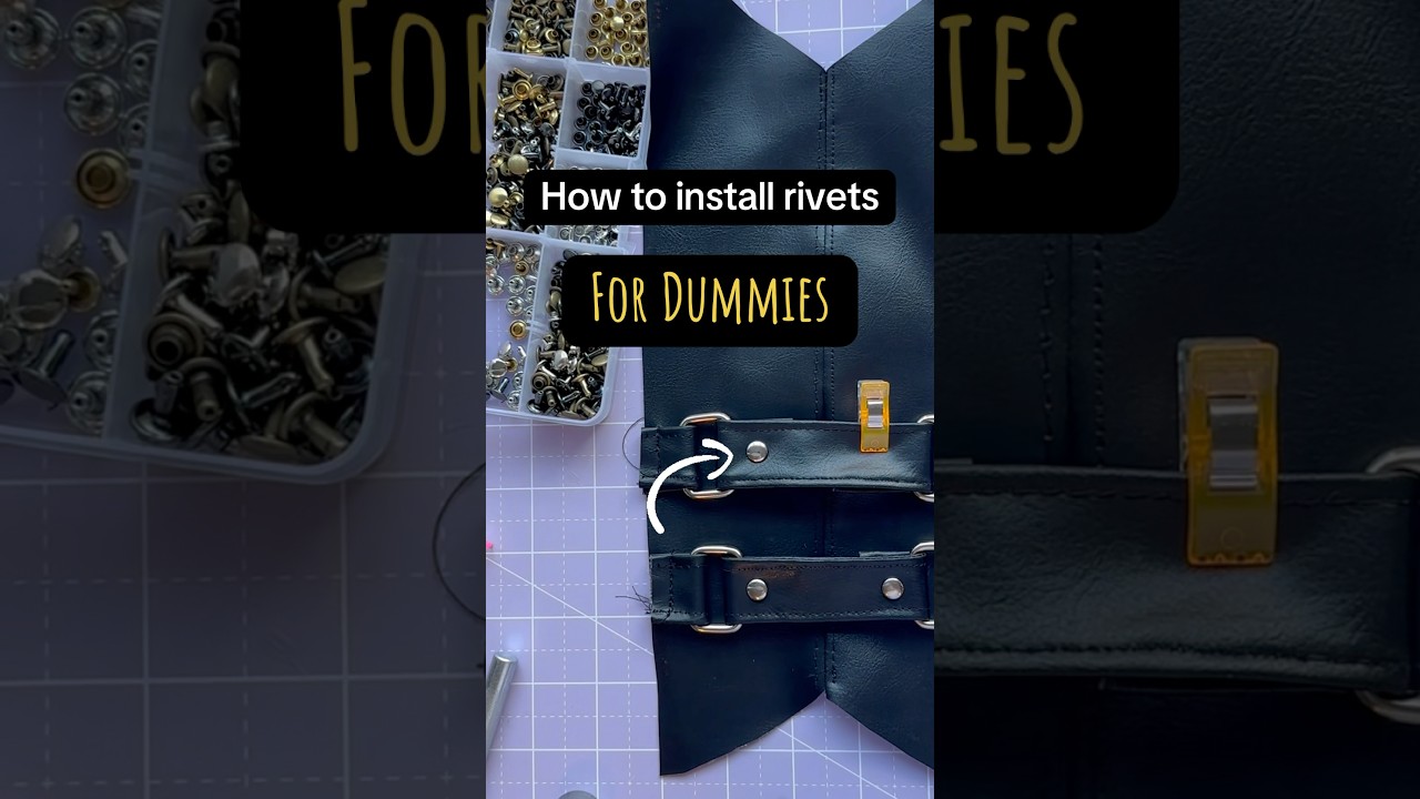 How to install rivets for dummies! #cosplay #costume #sewing #tutorial #rivets #diycosplay #crafts