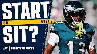 Week 7 Dontayvion Wicks Fantasy Football Start or Sit 2026