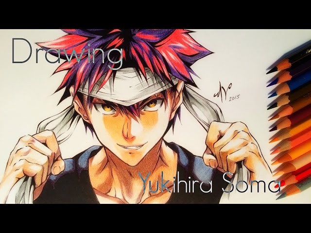 Speed Drawing - Yukihira Soma New Look (Shokugeki no Soma/Food