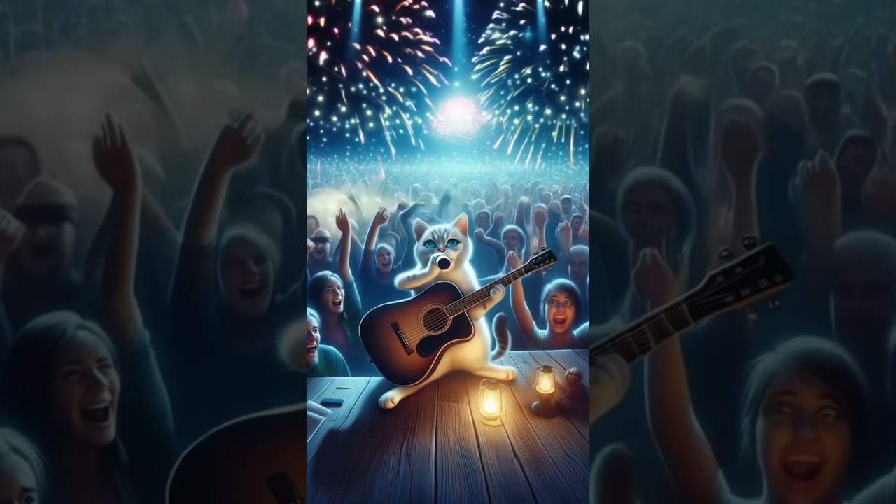 “When you’re a rockstar… but also a cat. Meow-sic legend in the making!” 