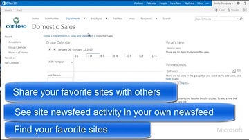 Follow sites in SharePoint