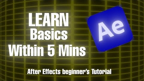 Learn Adobe After Effects in 5 Minutes | Beginner Tutorial