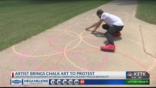 East Texas artist brings chalk art to the streets in support of Black Lives Matter movement Profile